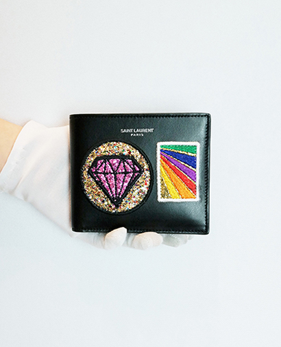 Saint Laurent Multi Patch Wallet, front view